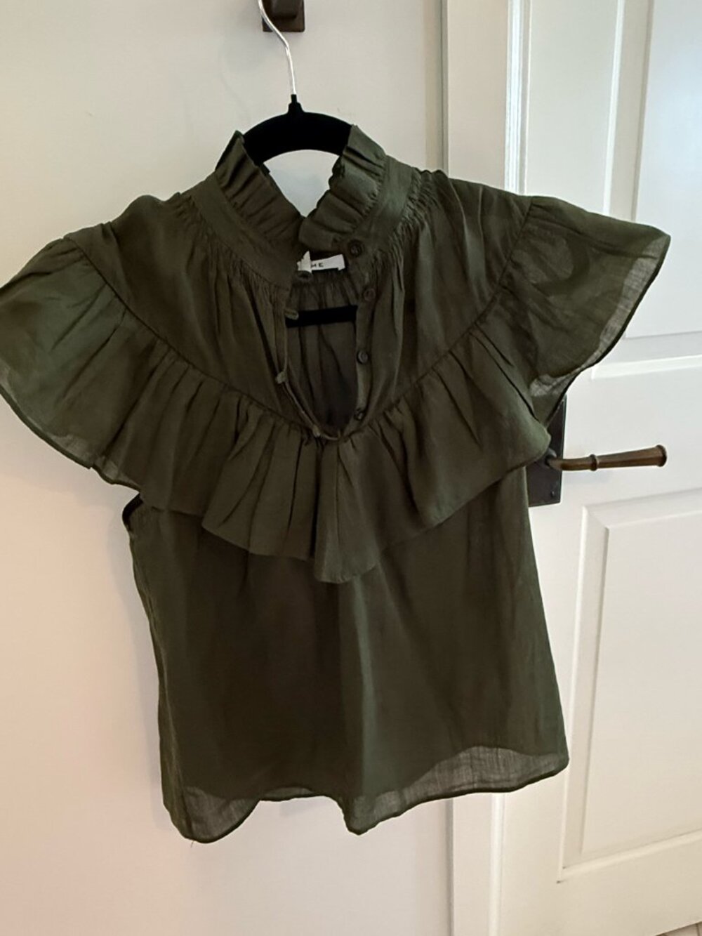 FRAME Ruffle Flounce Top - Picture 2 of 4